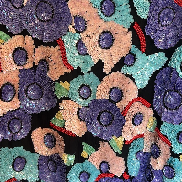 Vintage hand made Sequin and beaded jacket blazer size Large NWT - Picture 6 of 9